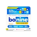 Bonine non-Drowsy Motion Bolezen Relief - žvečljive tablete z Meclizine HCL 25mg - Non Drowsy Medicine za slabost ali gibanje Bolezen - Cruise Essentials - Raspberry Flavor, 32 Žvečljive tablete