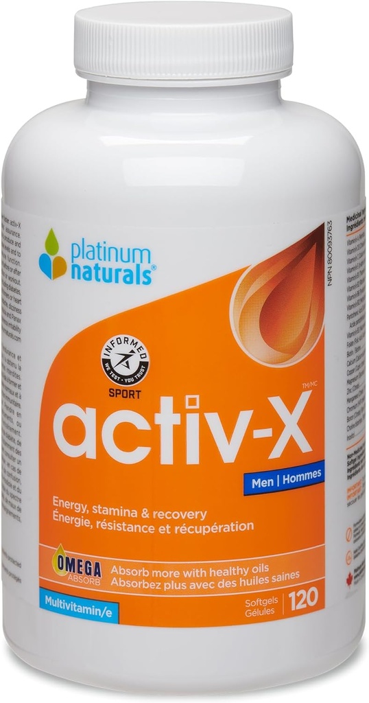 Platina – Active-X Multi za moške 120 Softgels