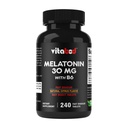 Vitabod Melatonin 30 mg with Vitamin B6 – 240 Fast Dissolve Tablets High-Potency Sleep Support – Drug-Free, Natural Citrus Flavor – Vegetarian, Non-GMO, Gluten-Free