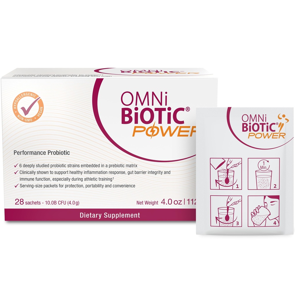 Power High Performance Daily Probiotic Supplement - Probiotic Powder z magnezijevim citratom za aktivni življenjski slog - Podpira zdravje, okrevanje mišic in energijo - Vegan, Non-GMO (30 strežnikov)