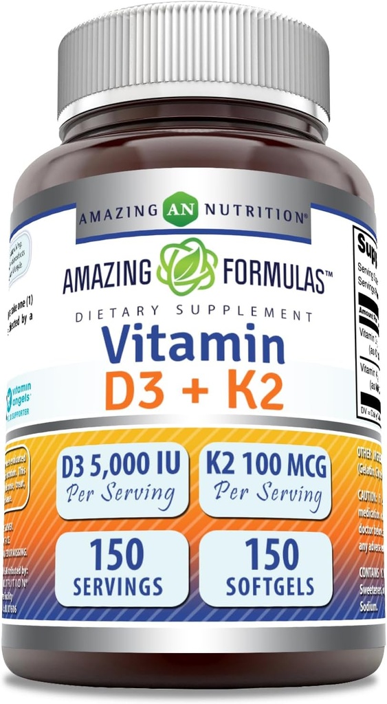 Neverjetne formule Vitamin D3 5000 i.e. z vitaminom K2 100 Mcg 