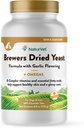 NaturVet Brewer je posušeno Yeast Pet dodatek s česen arome – Vključuje B-kompleks vitaminov, Omega-3, 6, & 9 Maščobne kisline – pomaga podporo Glossy Coat, Zdrava koža za pse, Mačke 500 Ct.