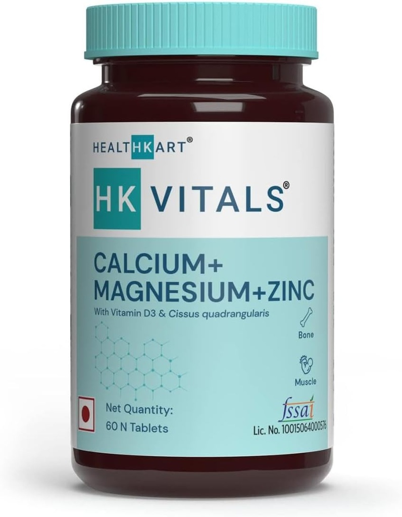 Kalcijev magnezij in cink tablete z vitaminom D3, Kalcijev dodatek za ženske in moške, za zdravje kosti in skupno podporo, 60 kalcijevih tablet 