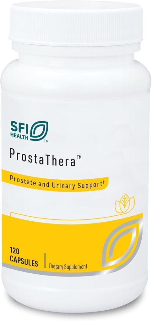Klaire Labs SFI Health Prostathera - Prostata Dopolnilo za moške z žago Palmetto, Pollen, Nettle, Pygeum & Minerals - Gluten-free dodatki za podporo prostate in zdravje urina (60 tablet)