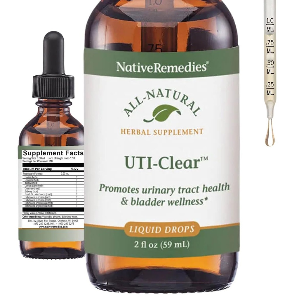Native Remedies UTI-Clear for urinary Tract in Bladder Health, 59 ml