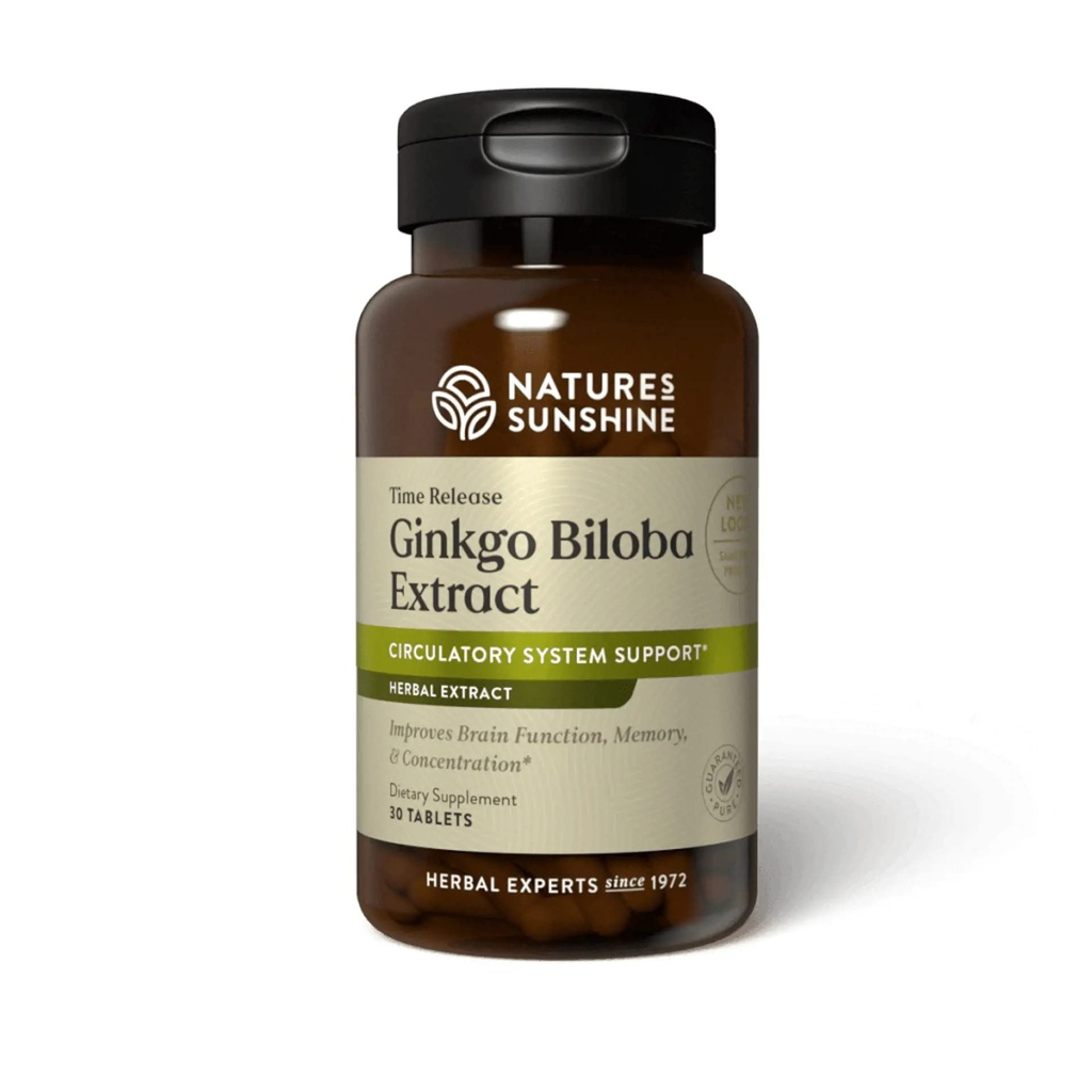 Sončni čas narave Ginkgo Biloba, 30 tablet 