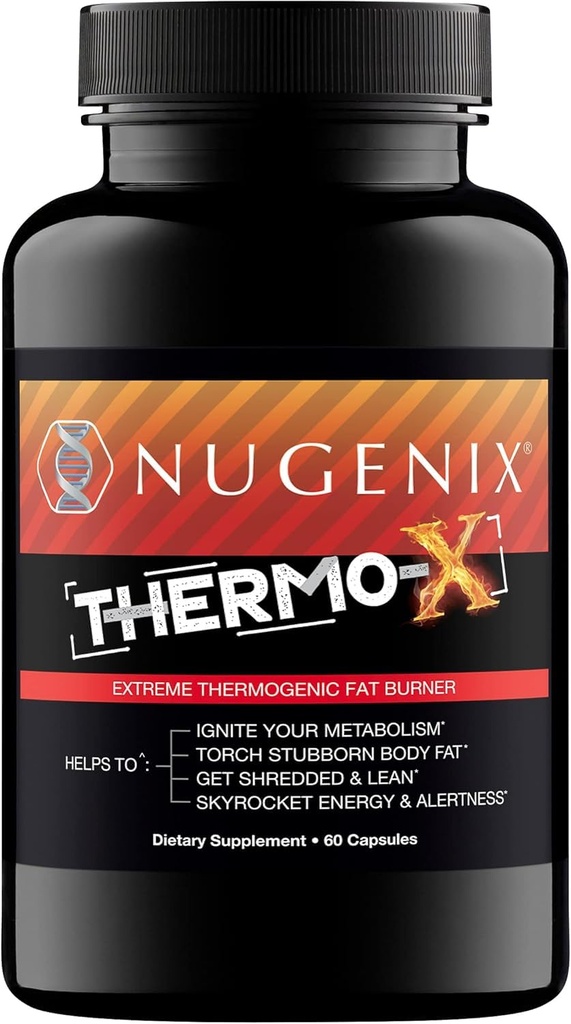 Nugenix Thermo-X: Termogene maščobe gorilnik dodatek za moške, ekstremni metabolični pospeševalnik, 60 Count