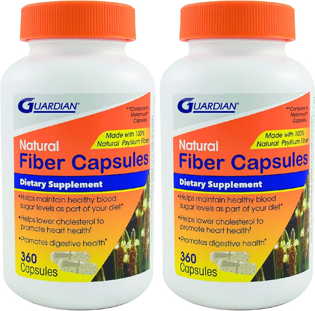 Guardian Psyllium Fiber Kapsule, naravni Psylium Husk (720Ct)