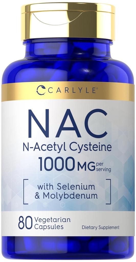Carlyle NAC Supplement N-Acetil Cysteine 1000mg 