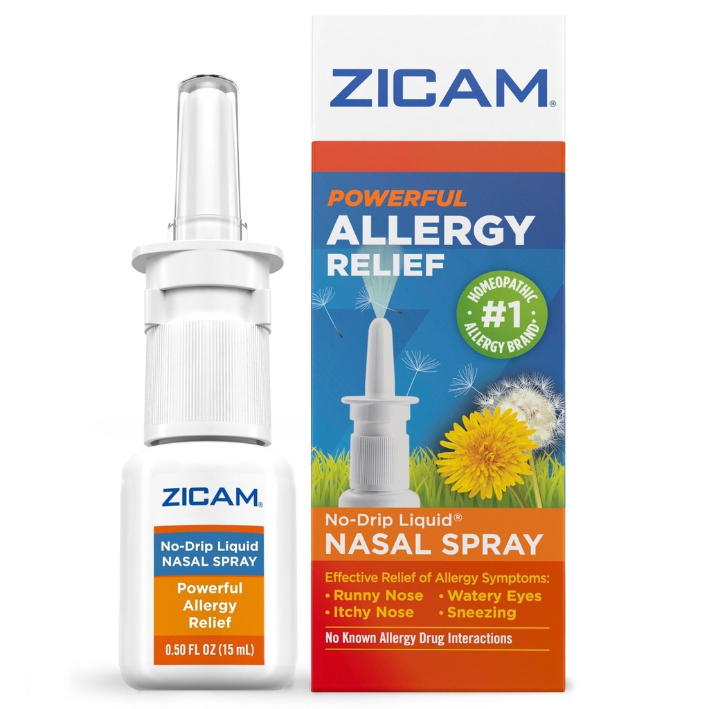 Zicam Alergija Relief No-Drip tekoči nosni pršilo neuporabna, 0.5 Ounce