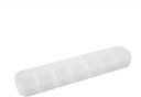 Tedenske tablete Organizator, velik 7 dan Vitamin Primer Opomnik, Matte White, Dnevno Medicine Box, AM PM kapsule Dispenser Container za zdravila, prehranska dopolnila, ribje olje, tablete, Gla