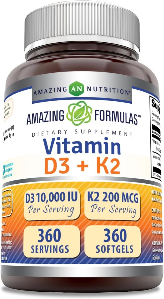 Neverjetne formule Vitamin D3 10000 i.e. z vitaminom K2 200 Mcg 