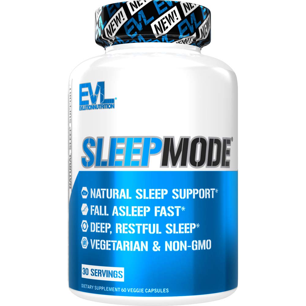 Evlution Nutrition Zeliščni kompleks spanja dopolnila za odrasle Nežna podpora za spanje odraslih Melatonin tablete z Valerian L-Tryptofan limonin balzam in več - Pomirjujoče mirno kapsule - 30 Sluge