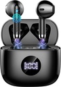 Brezžične slušalke, Bluetooth 5.4 Ušesni Budi LED Power Display slušalke Bass Stereo, Bluetooth ušesne slušalke in-Earbud Prekliči Mic, 40H Predvajanje Mini primer IP7 Vodoodporni športni slušalke za Android iOS