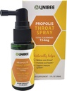 UNIBEE Propolis Sprej za grlo (skupni Flavonoidi 154mg) - Relief za grlo, spodbujanje oralnega zdravja, podpora naravnemu imunskemu sistemu, propolis brez alkohola in vode