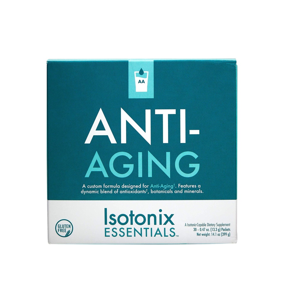 Isotonix Essentials Anti-Aging Multivitamin Packets – Activated B Vitamins, CoQ10 & Vitamin D3 for Brain, Energy & Healthy Aging, Isotonic Drink Mix, 30 Packets