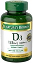 Bounty Immune Health Vitamin D3 5000 iu, hitro sproščanje 400 Softgels