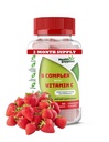 Jagodne arome vitamina B Kompleksni gumiji - B Kompleks z vitaminom C - Podpira živčni sistem in povečuje energijske ravni - Pomaga s kognitivno funkcijo - odlično degustacijo in enostavno požiranje