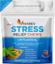 Stres Relief Ashwagandha Gumies - Oblikovan z Ashwagandha, GABA, L Theanine, Lemon Balm & Kamilica Cvet kot Stress Relief in Focus dodatek- Naravni malina aroma, Pack of 60