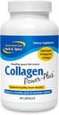 SEVERNA AMERIŠKA HERB & SPICE Collagen Power-Plus - 90 kapsul - Kolagen dopolnilo - Joint & Muscle Support, Zdravi lasje, kože in nohti - Bromelain, Papain, Vitamin C - Non-GMO - 30 postrežbe