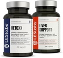 LES Labs Detoxx in podpora jeter Duo-Bundle za podporo zdrave funkcije jeter, proizvodnjo glutationa in razstrupljanje