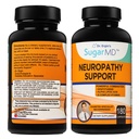 SugarMD Neuropatia Supplement – 180 Živec Dopolnilo Kapsule z alfa lipoična kislina, Benfotiamin & Vitamin D3 B6 B12 - Živec podpora dodatek za noge prste in noge - 90 dan dobave