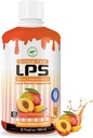 Nutritional Designs LPS Liquid Collagen & Whey Protein Supplement, Sugar-free, Non-GMO Drink, spodbuja zdravo kožo in lase za moške in ženske. (Kritična nega) Peach Mango