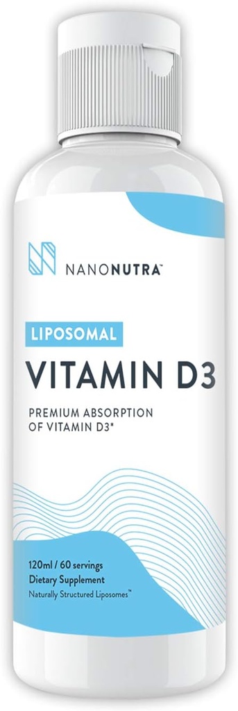 Liposomski vitamin D3 dodatek z vitaminom K2 z NanoNutra - GSOS/ Soy Free 
