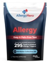 AlergyHero Celovit test hrane in okoljske alergije Kit z 295 Triggers za odrasle in otroke – enostavno in brez bolečin na domu uporabo Alergy Test Kit z natančnimi rezultati
