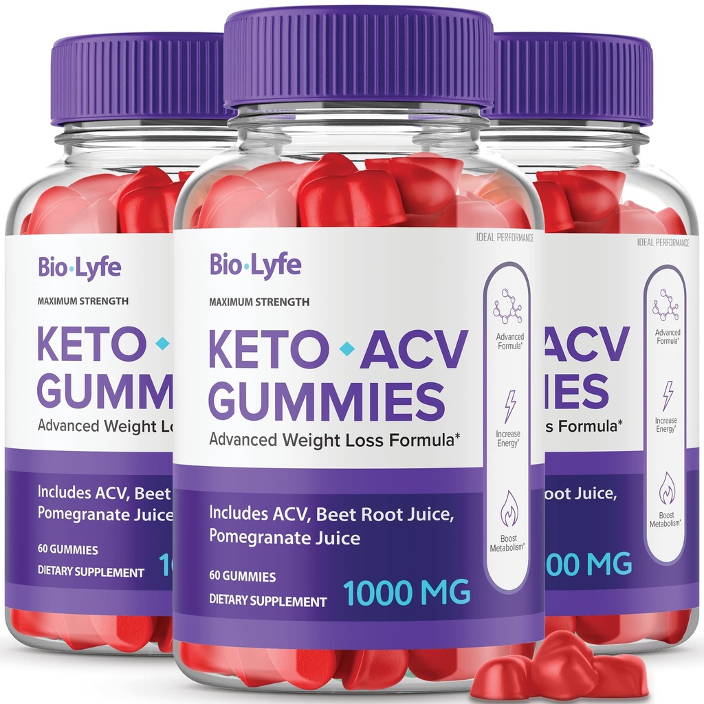 Biolyfe Keto + Gummies,BiolyfeKeto ACV Keto Supplement Gummies - Največja moč, Keto+ ACV Gummies, All Natural Support Formula Keto+ACV Napredna formula, Biolyfe Keto Gummy Mnenja (3 paketi)