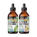 BIO KRAUTER Chanca Piedra Tinkture 4 Fl. Oz. & Jetrni detox Tinkture 4 Fl. Oz.
