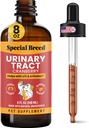 8 Okužba sečilnega trakta Zdravljenje mačk in psov - diplomirana kapljica (1/4 ML povečanje do 1 ML) Cranberry UTI dodatek, Ledvica in Bladder podpora, 8 oz