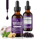 Leefy Organics Immunity Defense Mešanica - Organic Imunity Support dodatek, Hitro absorbira Immunity dodatek, Immunity Boost za odrasle, Immunity Boost, Immunity Booster, Immunity Boost - 2 Oz