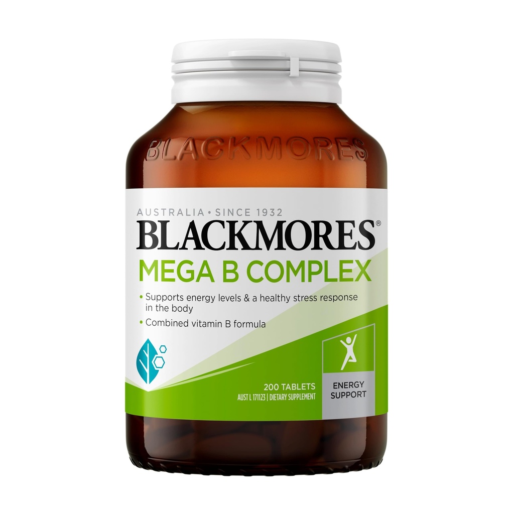 Blackmores Mega B Complex 200 zavihkov