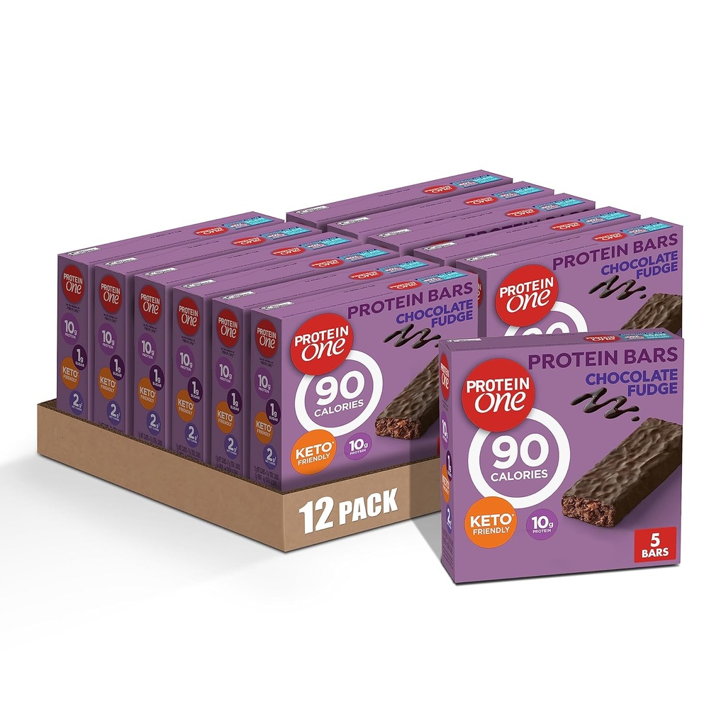 Beljakovine One 90 Calorie Protein Bars, čokoladna krema, Keto prijazno, 5 Ct, 4,8 oz (Pack of 12)