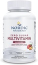 Nordic Naturals Zero Sugar Multi Gumies - Vegetarijanski multivitaminski dodatek - Pasijonka Mango - 60 na pektinu osnovanih Gumijev - 12 Esencialnih vitaminov za odrasle - Non-GMO - 30 Servingov