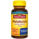 Narava Made Melatonin 10mg Dodatna moč tablete, prehranska dopolnila za mirno spanje, 30 Število, 30 dan dobave