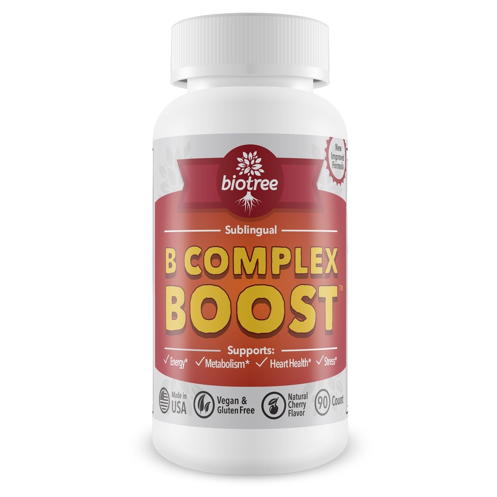 Vitamin B12 Podjezična B Kompleks Energija Tablete B12 Metilkobalamin B6 Biotin & Folna kislina Naravna energija Podpira Presnova Heart Health & Stress Great Degusting Cherry Flavor! 100% brez kofeina -