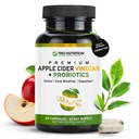 TRIO HRANILNE Kapsule Apple Cider Vinegar z večvrstnimi probiotiki - Naravne kapsule brez sladkorja ACV z materjo za zdravje, imuniteto, čiščenje telesa in zdravo pH - Presnovni spodbujevalec*