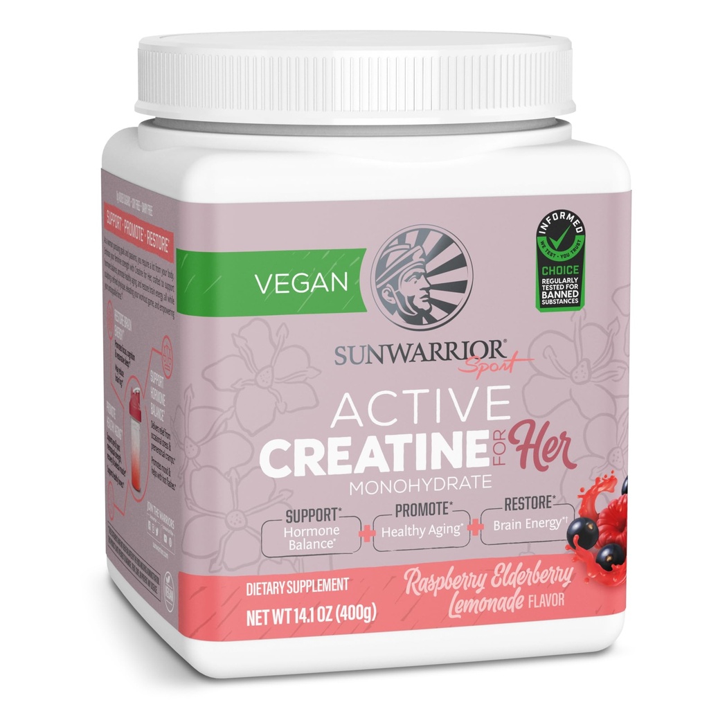 Sunwarrior Kreatin za ženske Monohidrat v prahu Micronized Pre Workout Recovery Supplement Podpora mišice gradbena moč Usposabljanje Kognicija 