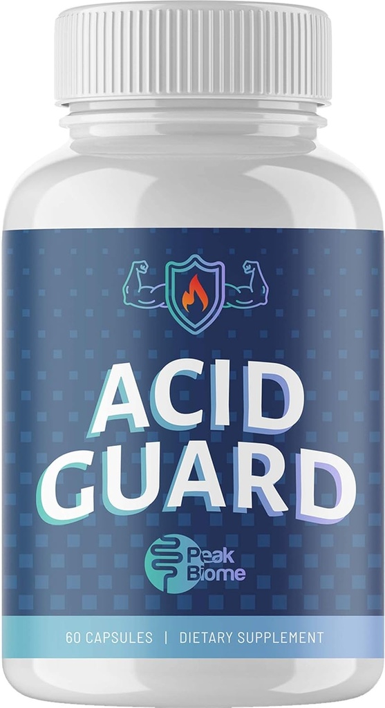 Acid Guard - Na rastlinah temelječi prebavni dodatek s kalcijevim karbonatom - pomaga pri periodičnem refluksu kisline - podpira prebavne motnje in zgago Relief - 30-dnevno oskrbo - Paleo - Keto - 60 Ct