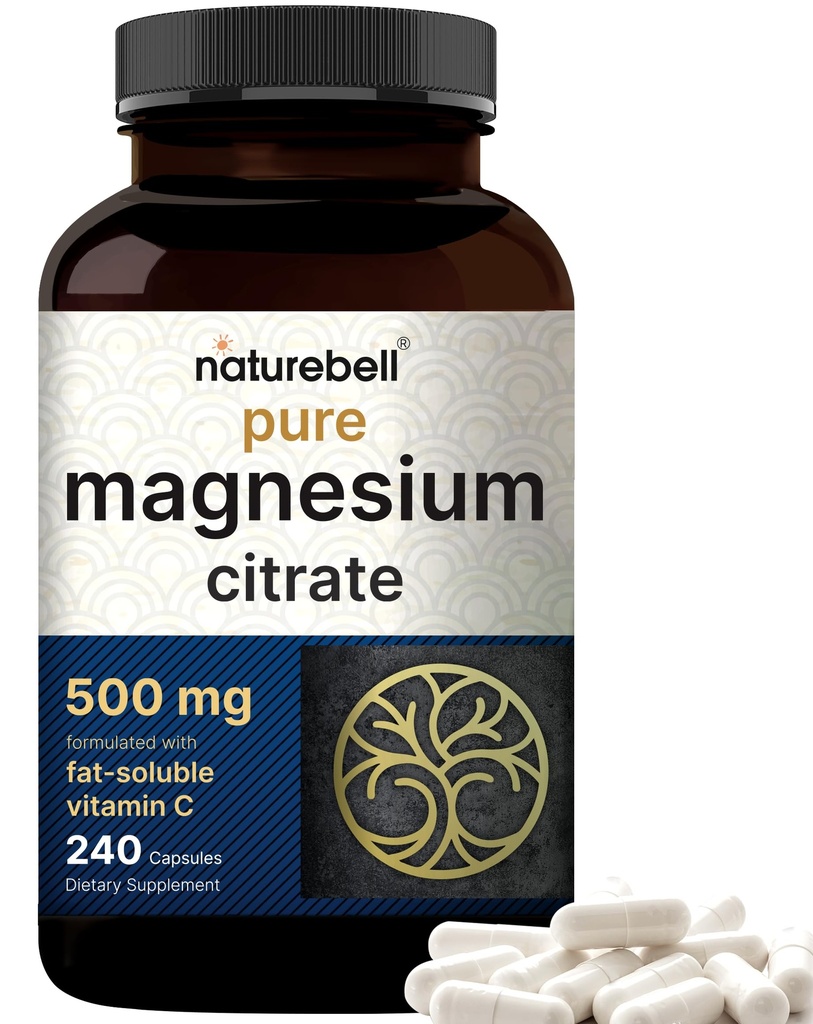 NatureBell Magnezijev citrat 500mg, 240 Kapsule 