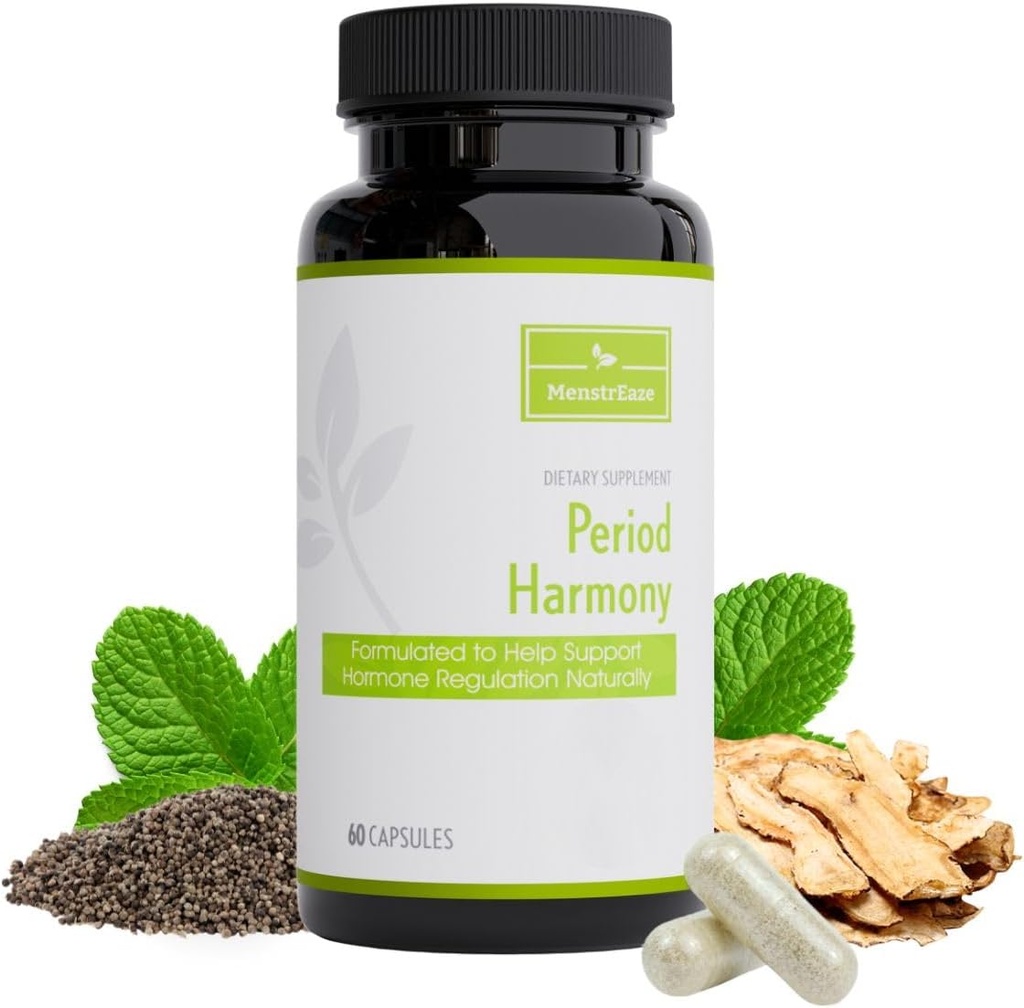 Hormonsko ravnovesje za ženske, ženska podpora, Menopause & PMS podpora, z Black Cohosh, Vitex Berry & Dong Quai - 30 Serves