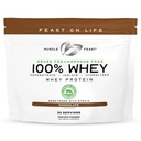 Mišice 100% Grass Fed Whey Protein Powder, Vse naravne Hormone Brez Paure Vzgajane sirotkine beljakovine v prahu za ženske & moški-Whey koncentrat, Izolat & hidrolizirane beljakovine v prahu Mešanica - Čokolada, 2 funtov