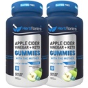 Herbotonics Keto Apple Cider Vinegar Gumies - Podpora za prebavljanje in razstrupljanje - Sugar Free BHB Napredna formula za Keto Support - Raw ACV z Mati - 120 Vegan ACV Gumies