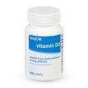 MAJOR Vitamin D3 10mcg (400 i.e.) - vsebuje 25 mg kalcija - prehransko dopolnilo - 100 tablet (1 pakiranje)