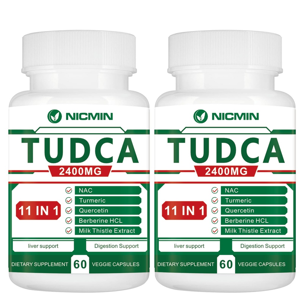 TUDCA dopolnila 2400MG, žolčne soli kompleks za razstrupljanje jeter in žolčnika čiščenje, preprečevanje staranja za moške in ženske, prebavno zdravje 120 kapsule