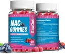 NAC Gummies 800mg, N-acetil Cisteine dodatek, NAC dodatek za imunski sistem & antioksidant, Non-GMO, Gluten Free, Vegan - 120 grofov