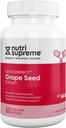 Nutri Supreme Grapeseed Extract Leucoselect, Polifenoli za super antioksidant podporo, kardiovaskularno zdravje, Kosher Certified 60 kapsule
